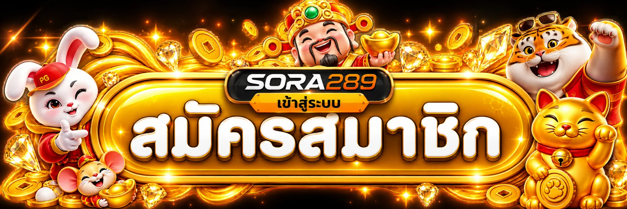 แบนเนอร์ SORA289 เข้าสู่ระบบและจัดการบัญชี